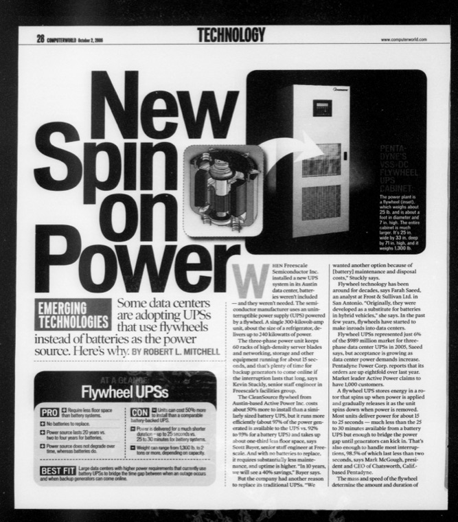 Mitchell, New Spin on Power — Computerworld, October 2 2006